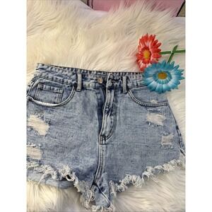 Cutoff Jean Shorts High Waisted S Women Frayed Raw Hem Denim Festival Shein 220